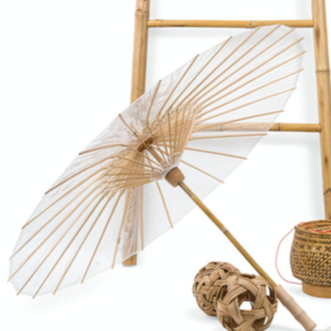 Parapluie en bambou inspirée des ombrelles traditionnelles d'Asie 