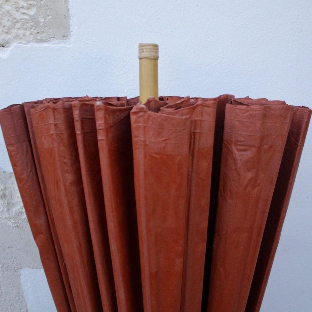 Ombrelle en bambou et papier fabriqué à la main