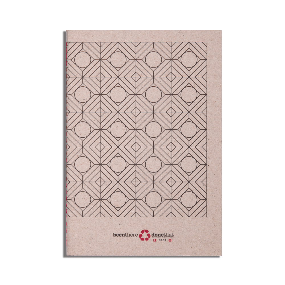 Petit carnet en papier recyclé I Formes géométriques - Meanwhile Boutique