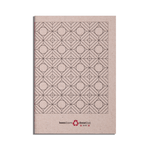 Petit carnet en papier recyclé I Formes géométriques - Meanwhile Boutique