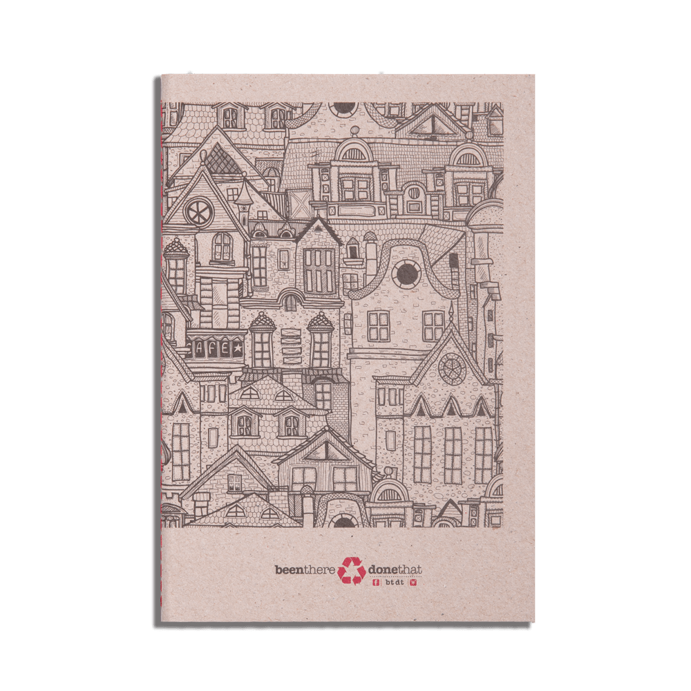 Petit carnet en papier recyclé I Formes géométriques - Meanwhile Boutique