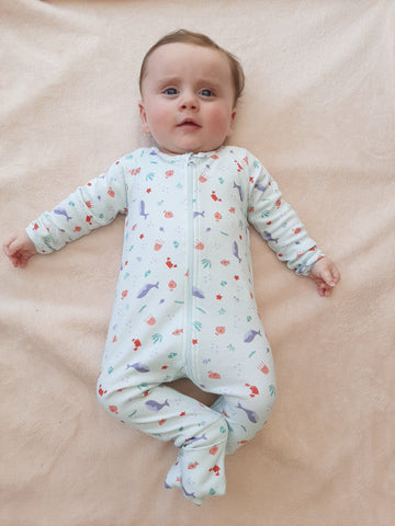 Pyjama unisexe pour bébé "Comme un poisson dans l'eau" - Meanwhile Boutique