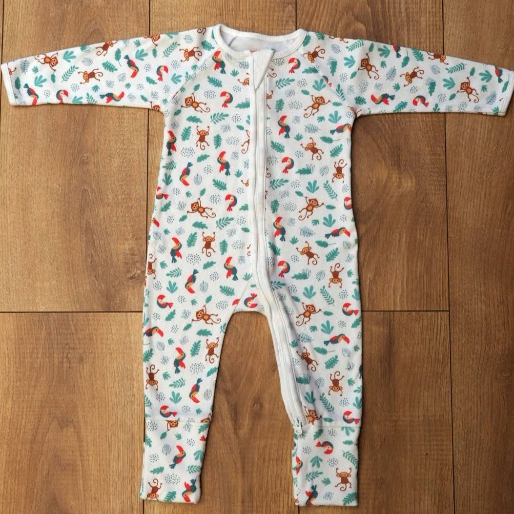 Pyjama éco-responsable unisexe en coton biologique pour bébé