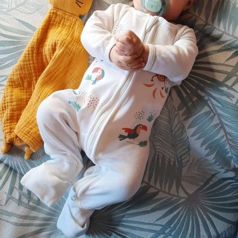 Pyjama unisexe pour bébé I "Pétillant comme un toucan"