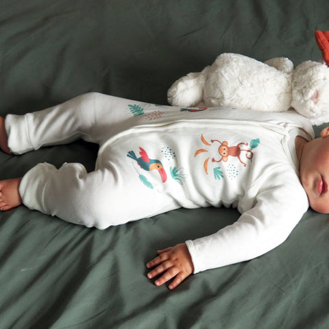 Pyjama unisexe éco-responsable pour bébé en coton biologique 