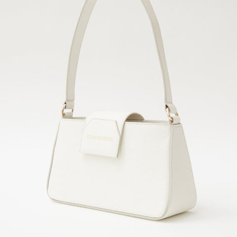 Sac baguette en cuir végan Carmen I Blanc - Meanwhile Boutique