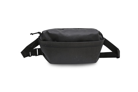 Sac banane végane en papier bulle noir