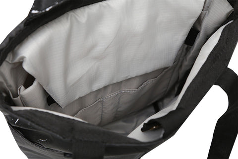 Sac tote-bag Noir en papier bulle recyclé - sac éco-responsable meanwhile boutique
