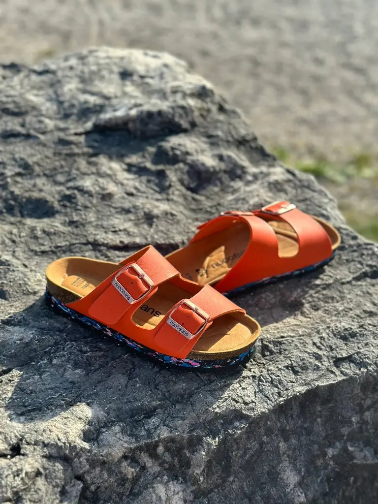 Sandales oranges véganes - Blaze