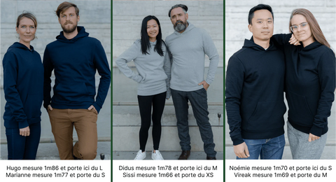 Sweat à capuche unisexe 100% coton bio