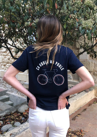 T-shirt mixte réfléchissant coton bio mode éthique pour cycliste éco-responsable