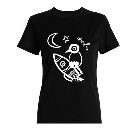 T-shirt To the moon en bambou viscose et coton bio - Meanwhile Boutique