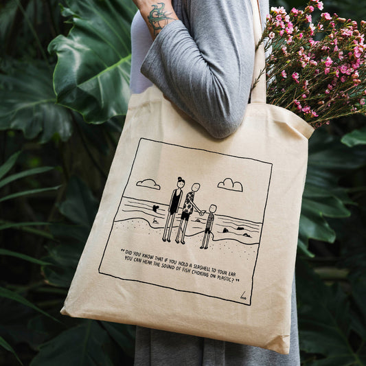 totebag 100% coton collaboration Art of Boo artiste libanais et KEESS